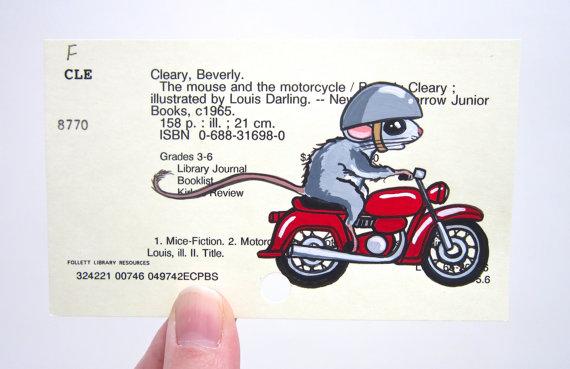 圖書館目錄卡片藝術