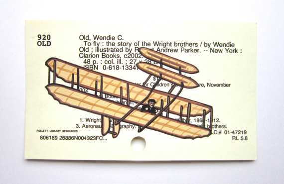 圖書館目錄卡片藝術