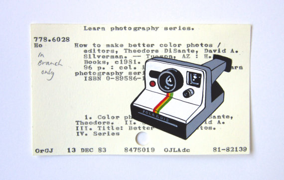 圖書館目錄卡片藝術