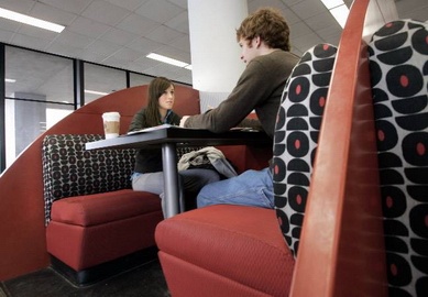Beyond the books: Cafes and comfy furniture help keep UW libraries viable