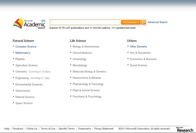 Microsoft Academic Search