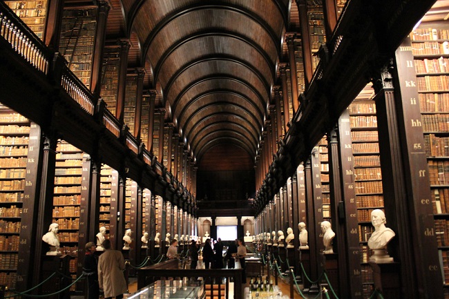 Trinity College Library in Dublin