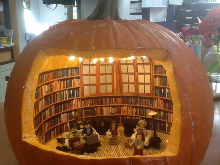 Truro library pumpkin makes a splash on Internet