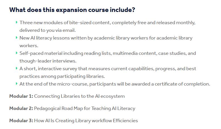 What does this expansion course include? What does this expansion course include?